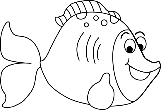 Fish black and white black and white cartoon fish clip art