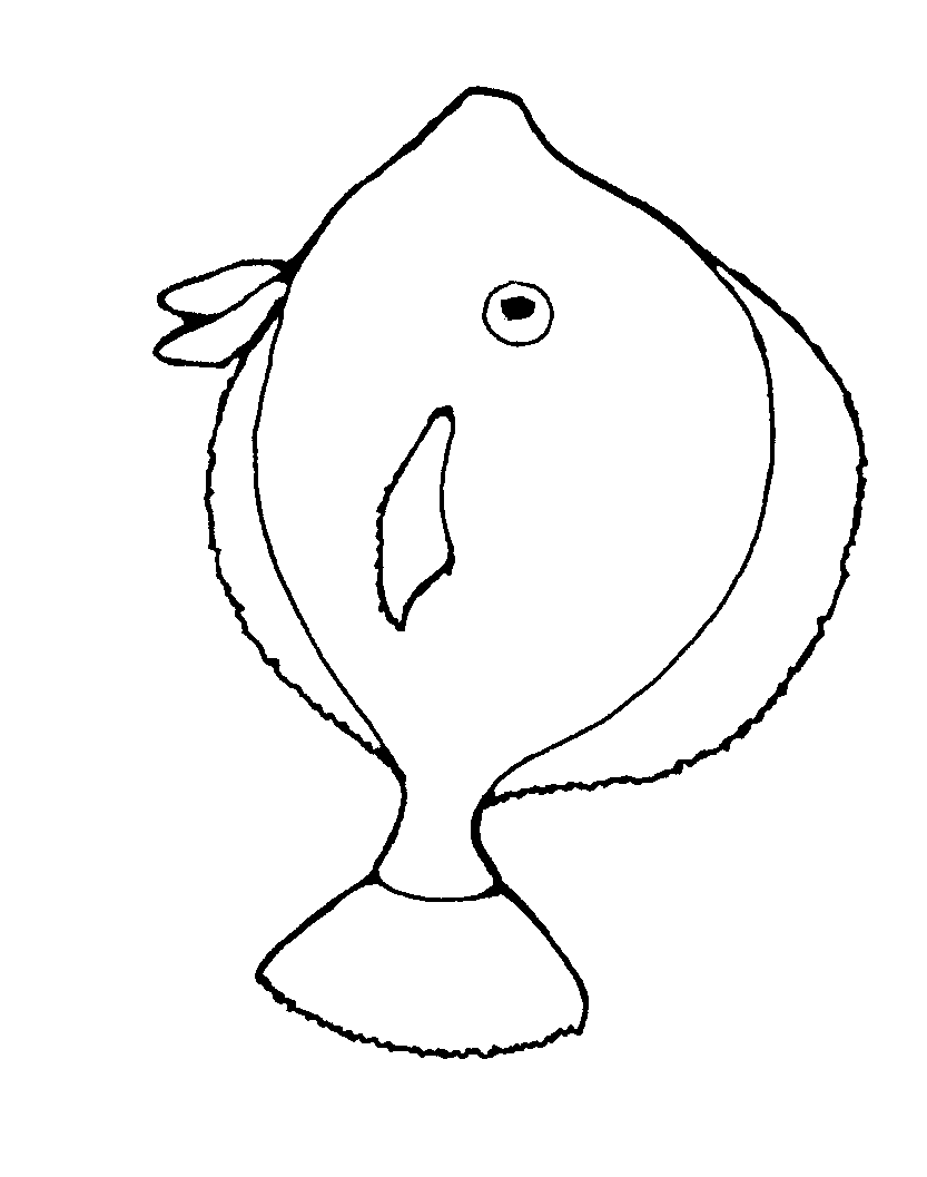 Fish black and white clip art