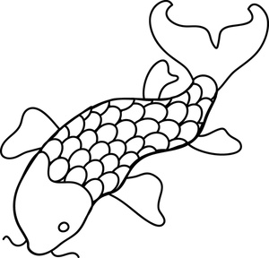 Fish black and white fish outline clipart free 5