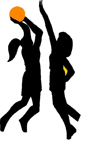 Girls basketball clipart 3