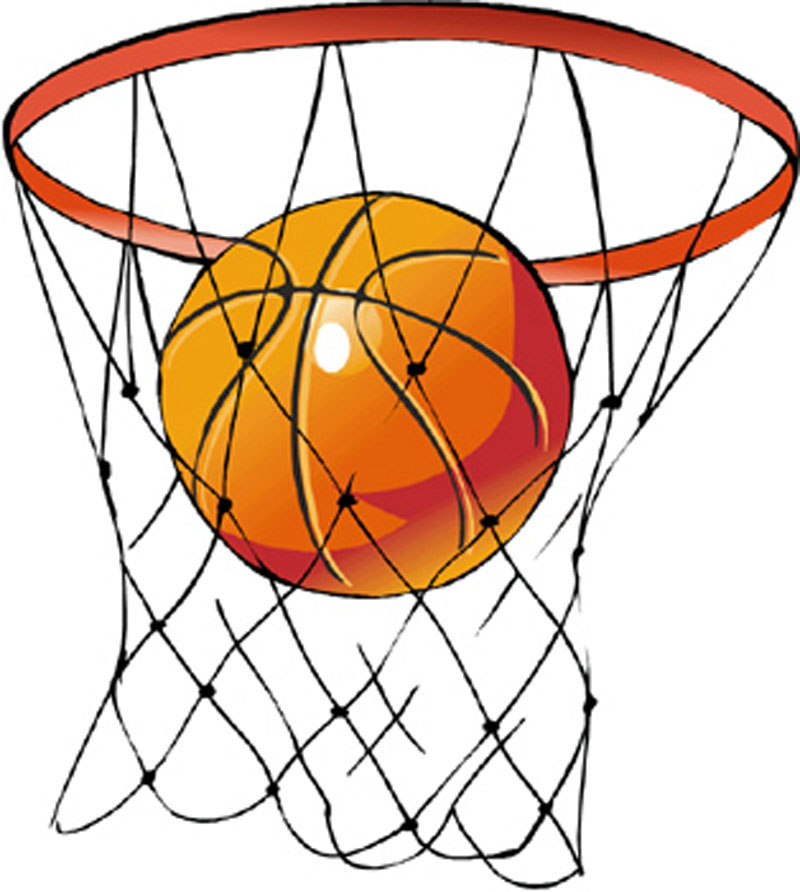 Girls basketball clipart black and white free 4