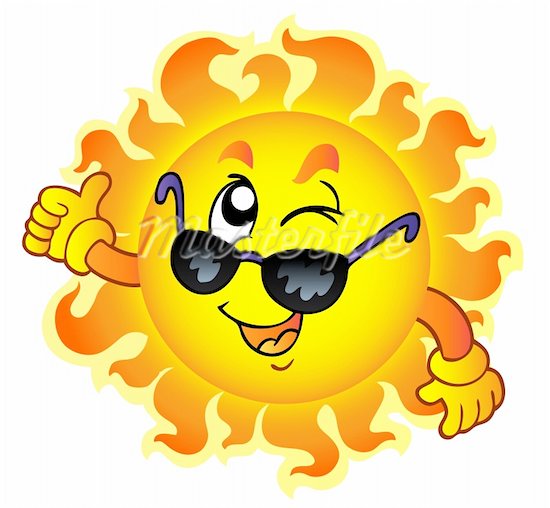 Happy sun cartoon sun with sunglasses clipart free clip art images sun