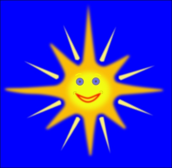 Happy sun clip art free vector in open office drawing svg