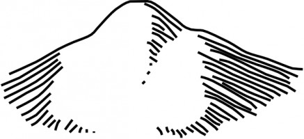 Mountain  black and white mountain black and white outline free clipart images
