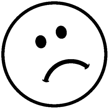 Smiley face  black and white sad face smiley clipart black and white free