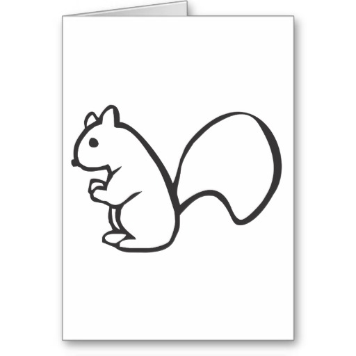 Squirrel  black and white images about autumn on beaver in love and clip art