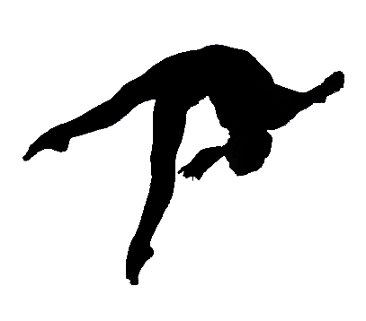Tumbling gymnastics clipart silhouette vault free
