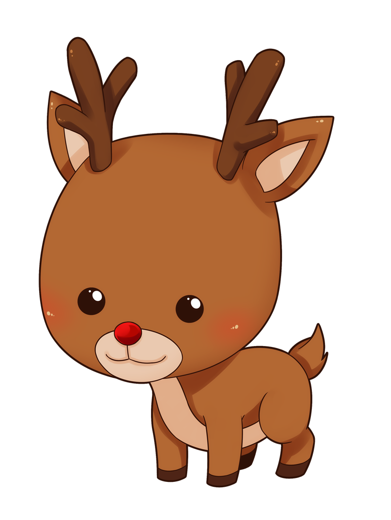 Baby deer cartoon clipart reindeer clipart collection deer clip