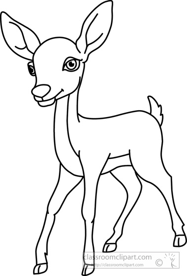 Baby deer clipart free clip art images 4