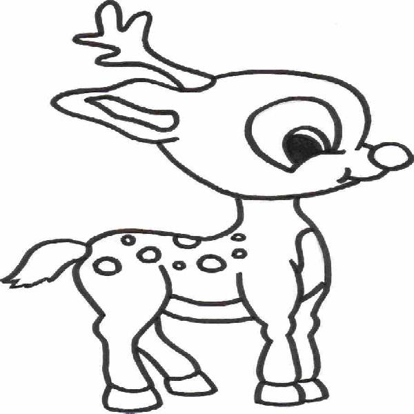 Baby deer coloring pages free clipart images