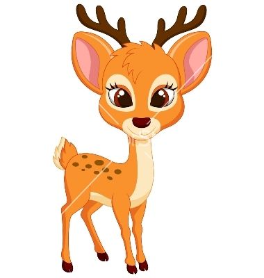 Baby deer deer cartoon ideas on clipart