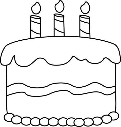 Candle  black and white birthday black and white clipart collection 2