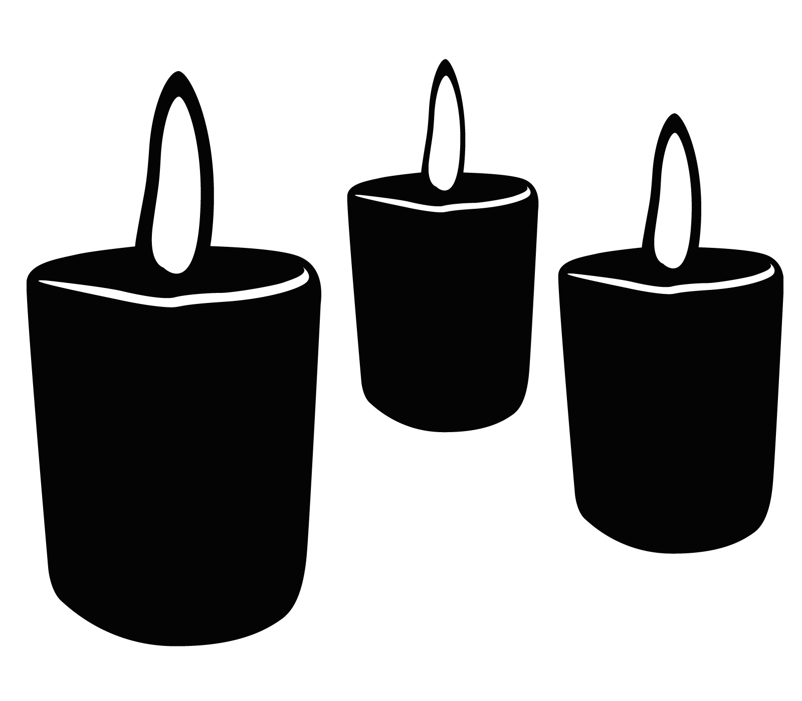 Candle  black and white birthday candle clipart black and white free 5 2