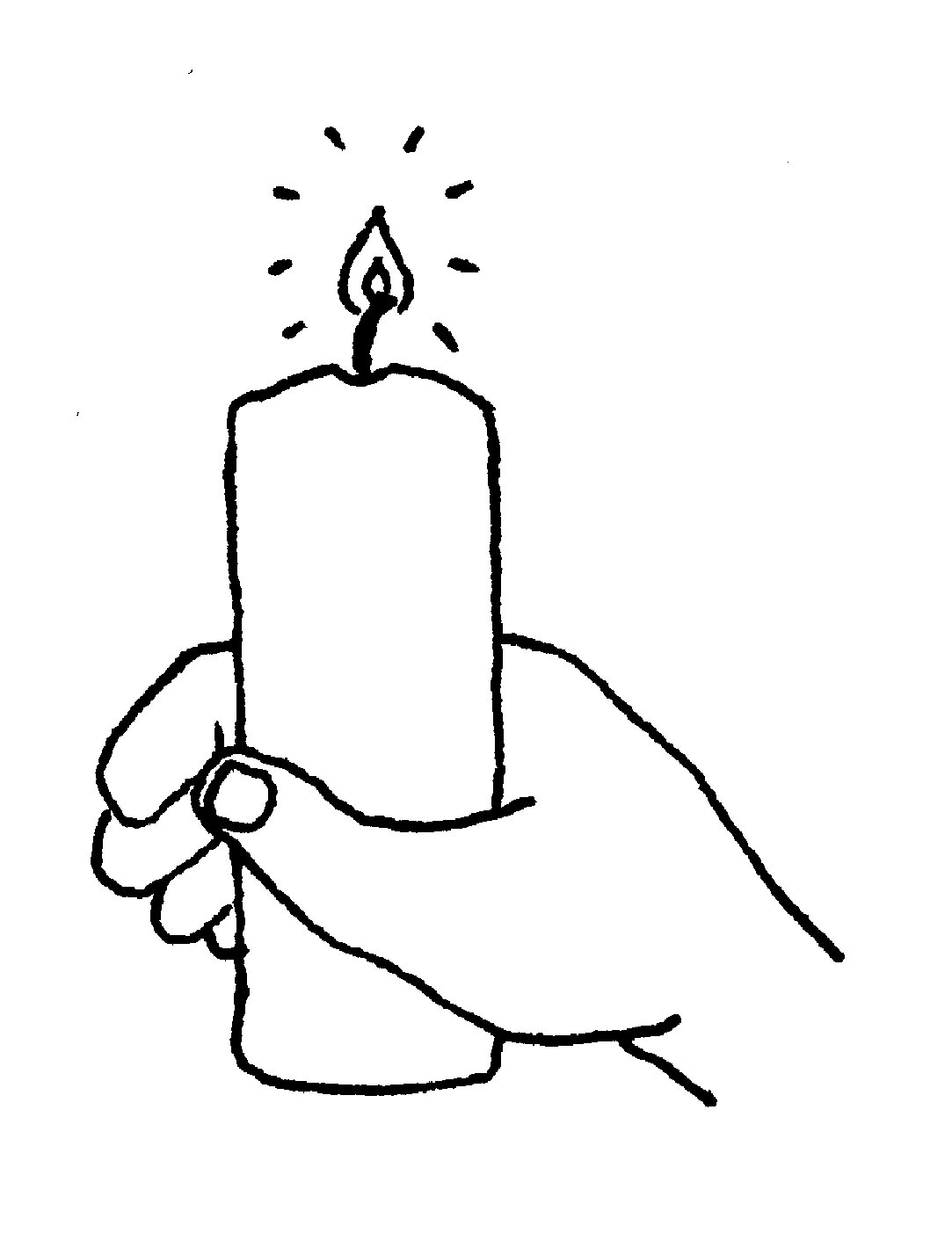 Candle  black and white birthday candle clipart black and white free 5