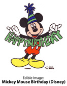 Edible image by lucks mickey mouse birthday disney clipart - WikiClipArt