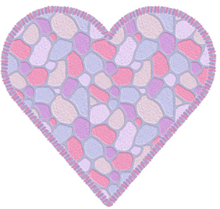 Light purple heart clip art 2