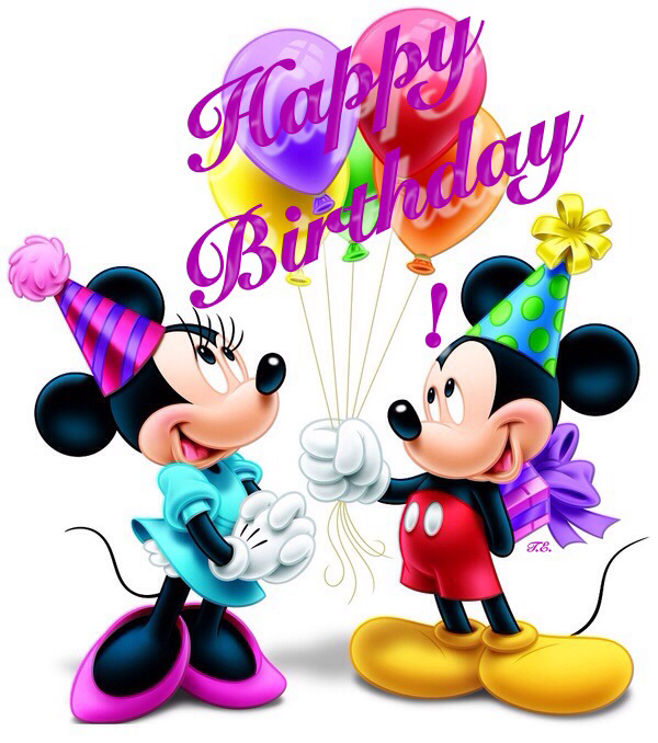 Mickey mouse birthday happy birthday mickey and minnie clip art