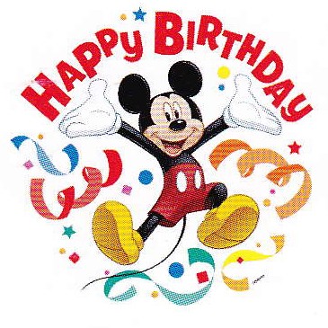 Mickey mouse birthday happy birthday mickey mouse day clipart