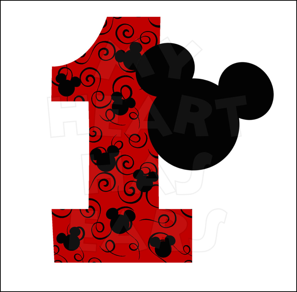 Mickey mouse birthday mickey mouse 1st birthday instant download digital clip art my