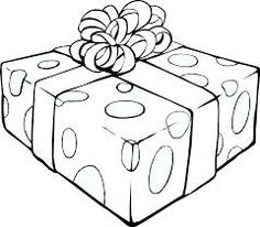 Present  black and white christmas present clipart black white collection 2