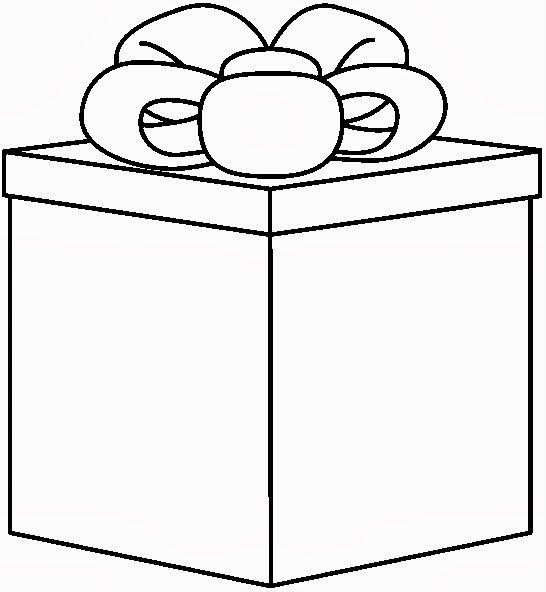 Present  black and white images on clipart