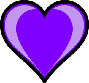 Purple heart clip art at vector clip art 2