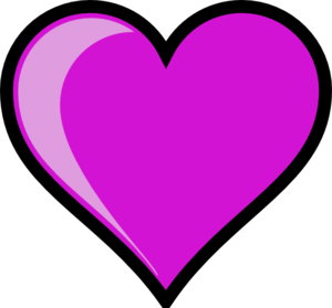 Purple heart clip art at vector clip art 3