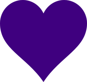 Purple heart clip art at vector clip art
