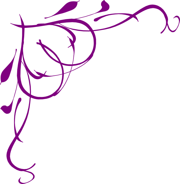Purple heart on vine clip art at vector clip art