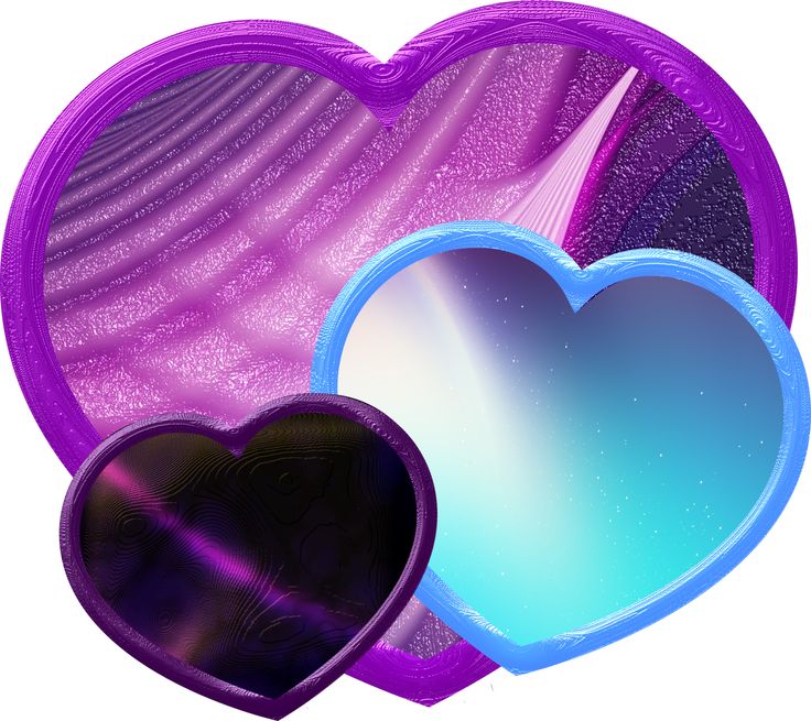 Purple hearts images on clip art