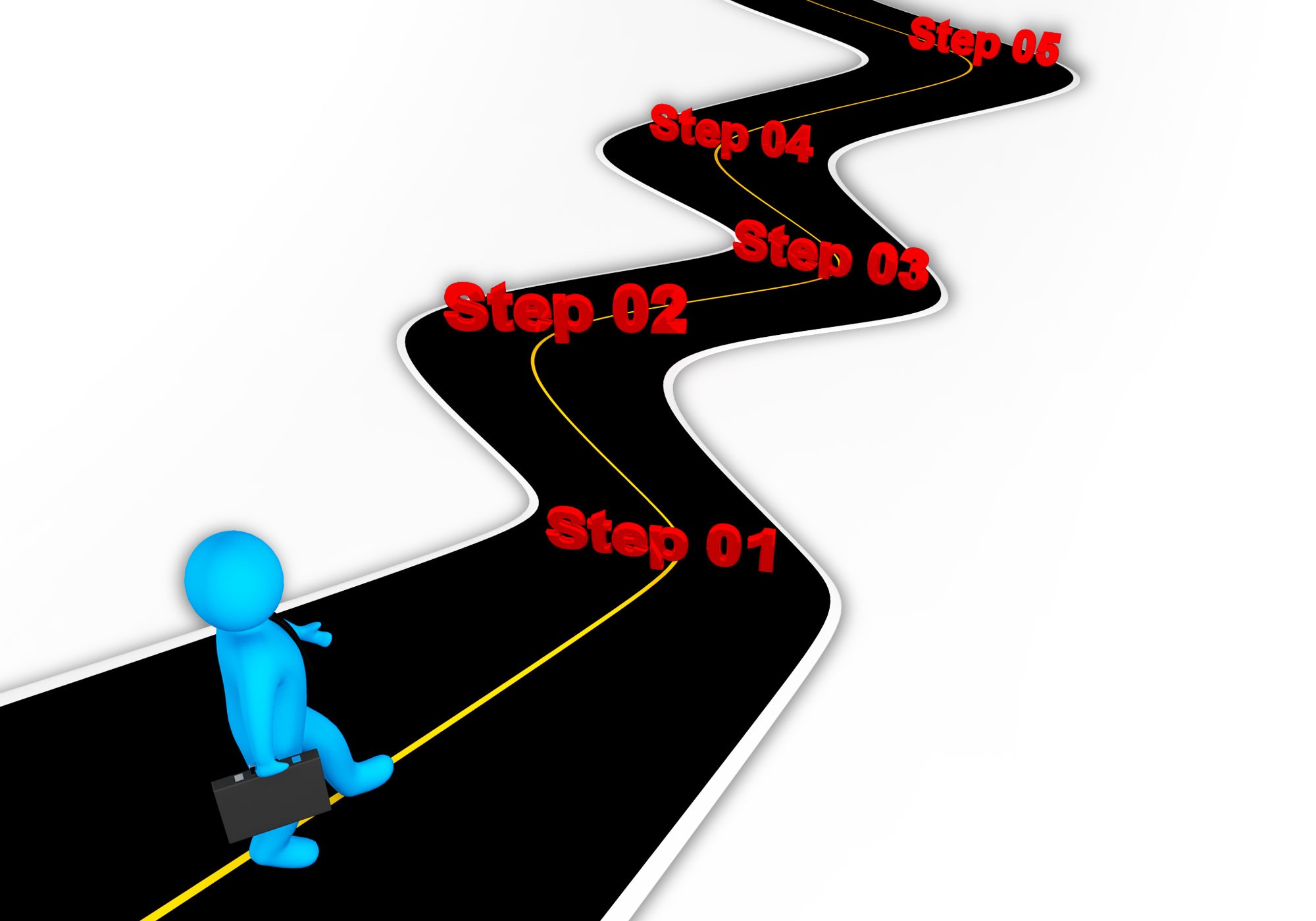Roadmap road map to success clipart