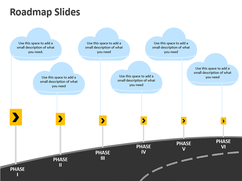 Roadmap template clip art