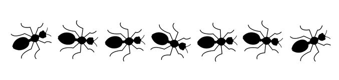 Ant  black and white small ant clipart collection