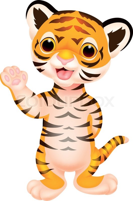 Baby tiger clip art baby animals free clipart images image
