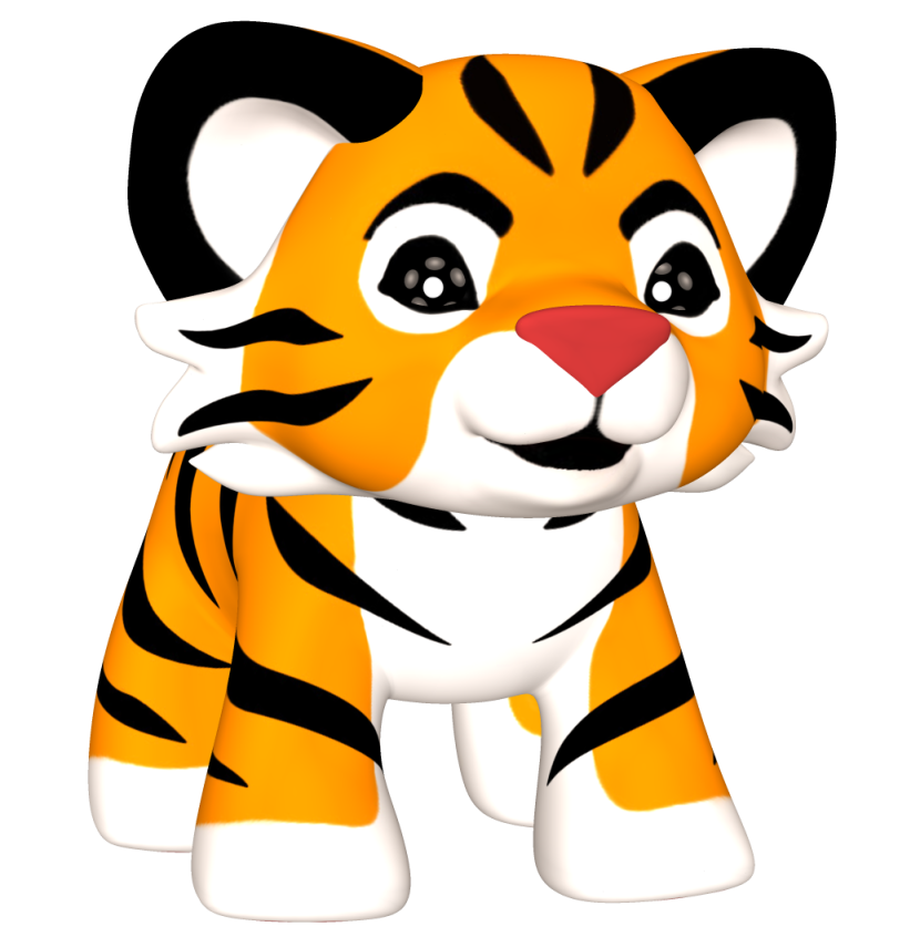 Baby tiger clip art