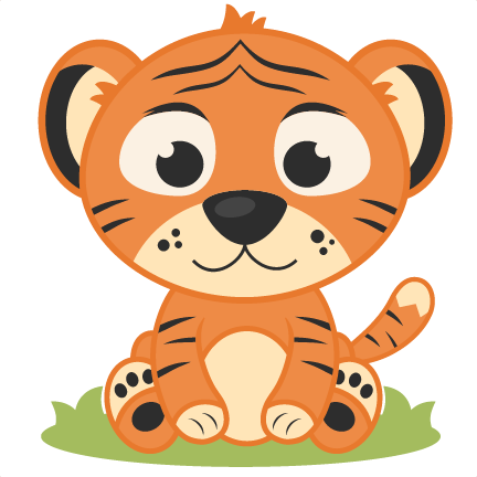 Baby tiger clipart 3