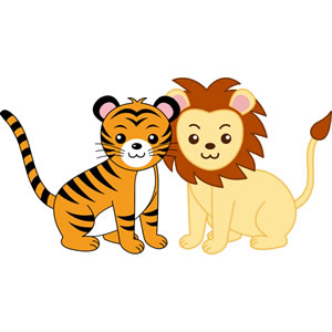 Baby tiger clipart image