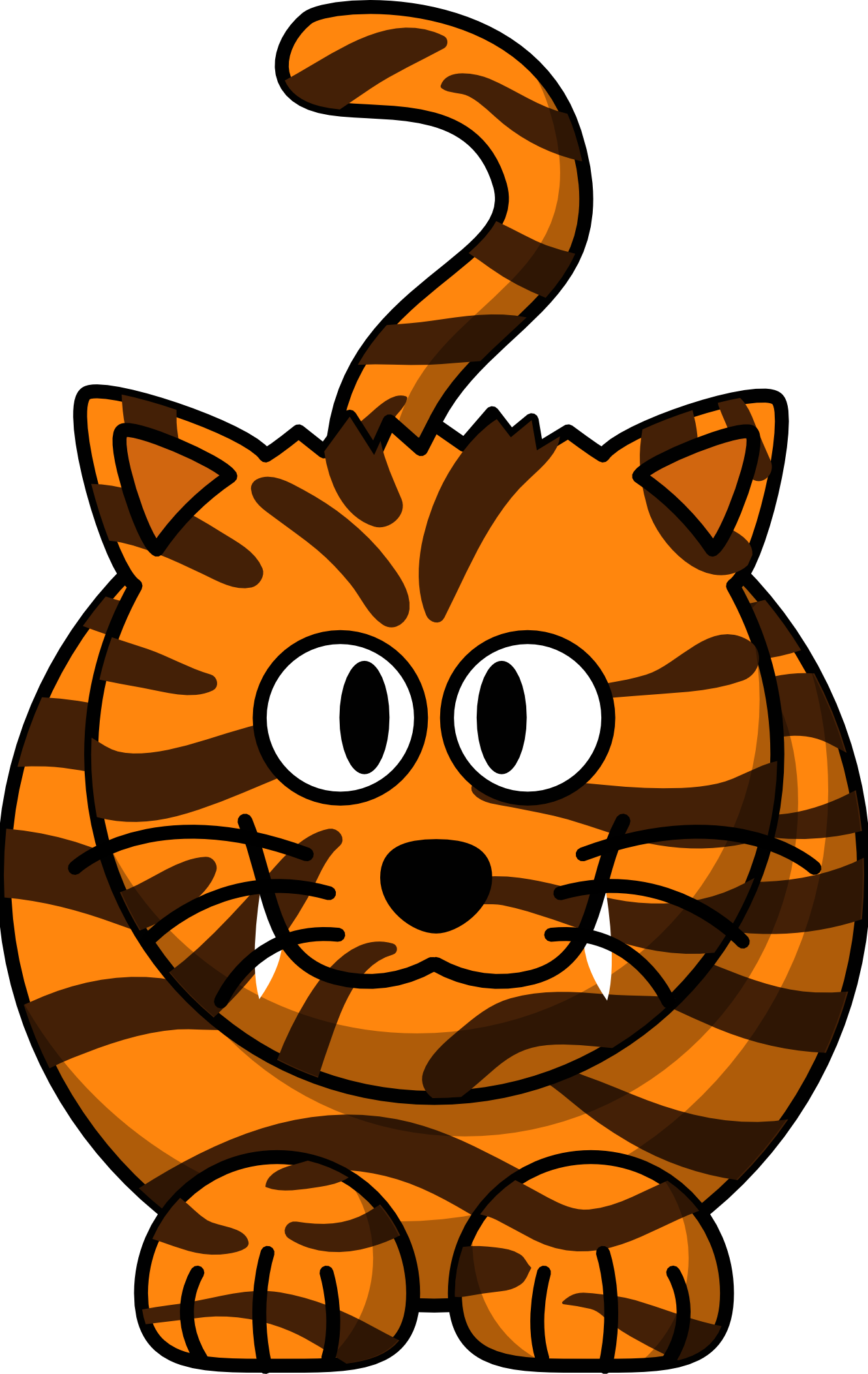 Baby tiger free clipart 1 page of clip art
