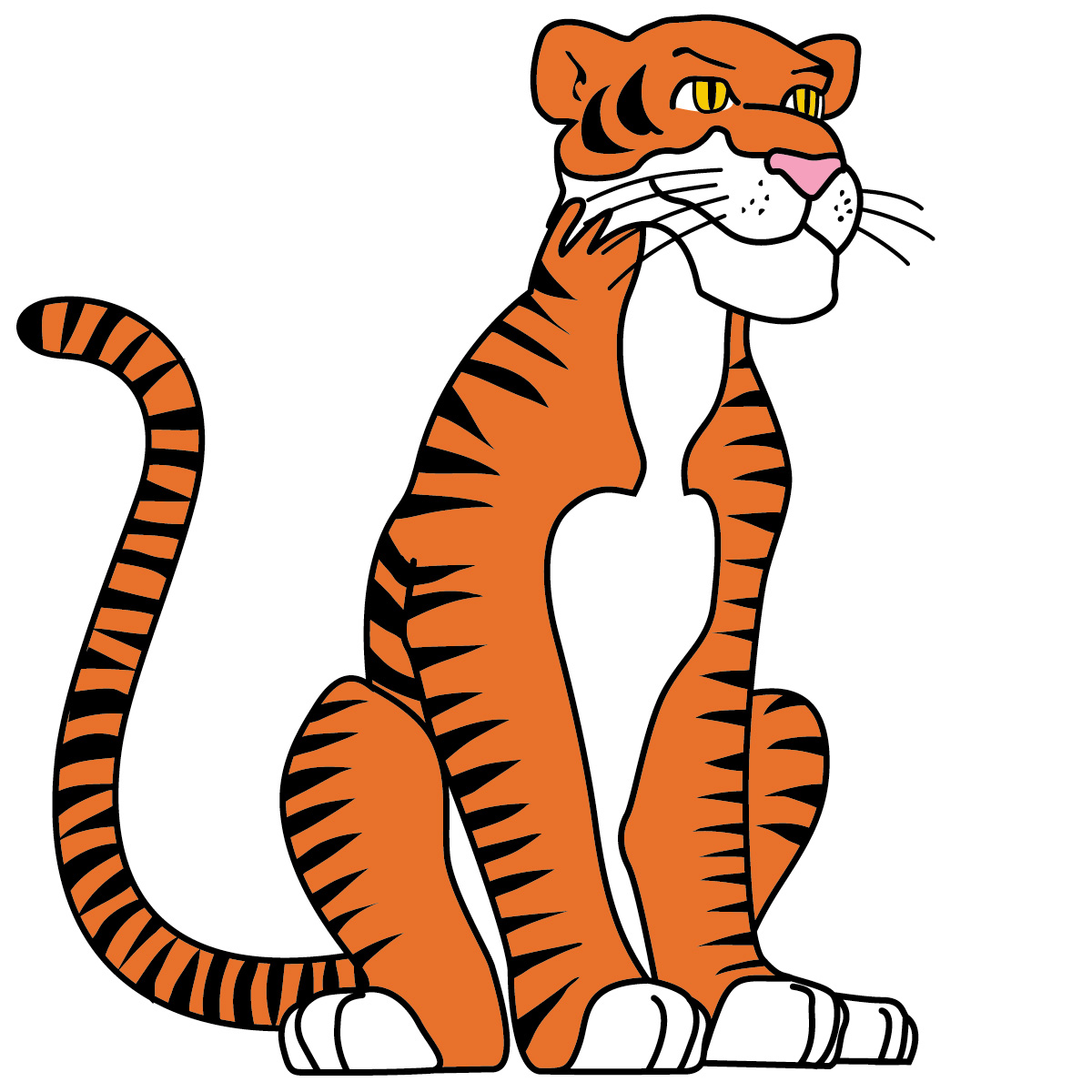 Cute baby tiger clipart free images 2
