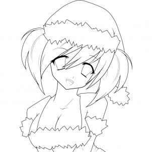 Elf  black and white female elf coloring pages home plan and house design ideas clipart 2