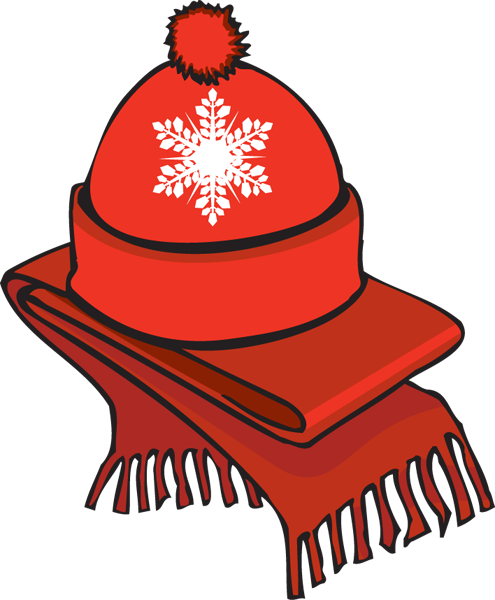 Winter hat and mittens clip art winter clipart