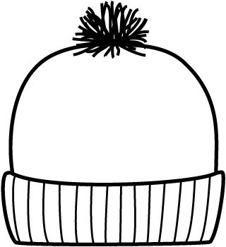 Winter hat free winter coloring pages full page image with words applique clip art
