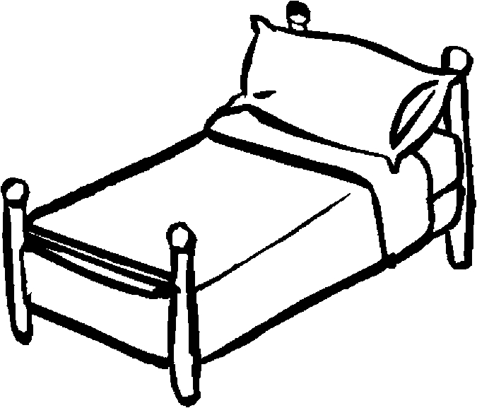 Bed  black and white bed black and white clip art images download