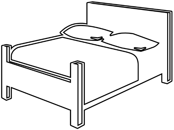Bed  black and white free black and white bedroom clipart 1 page of clip art