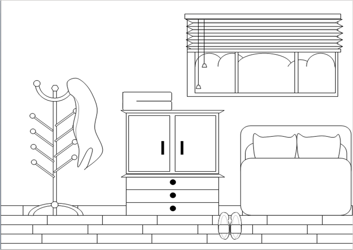 Bed  black and white room clipart black and white bedroom design
