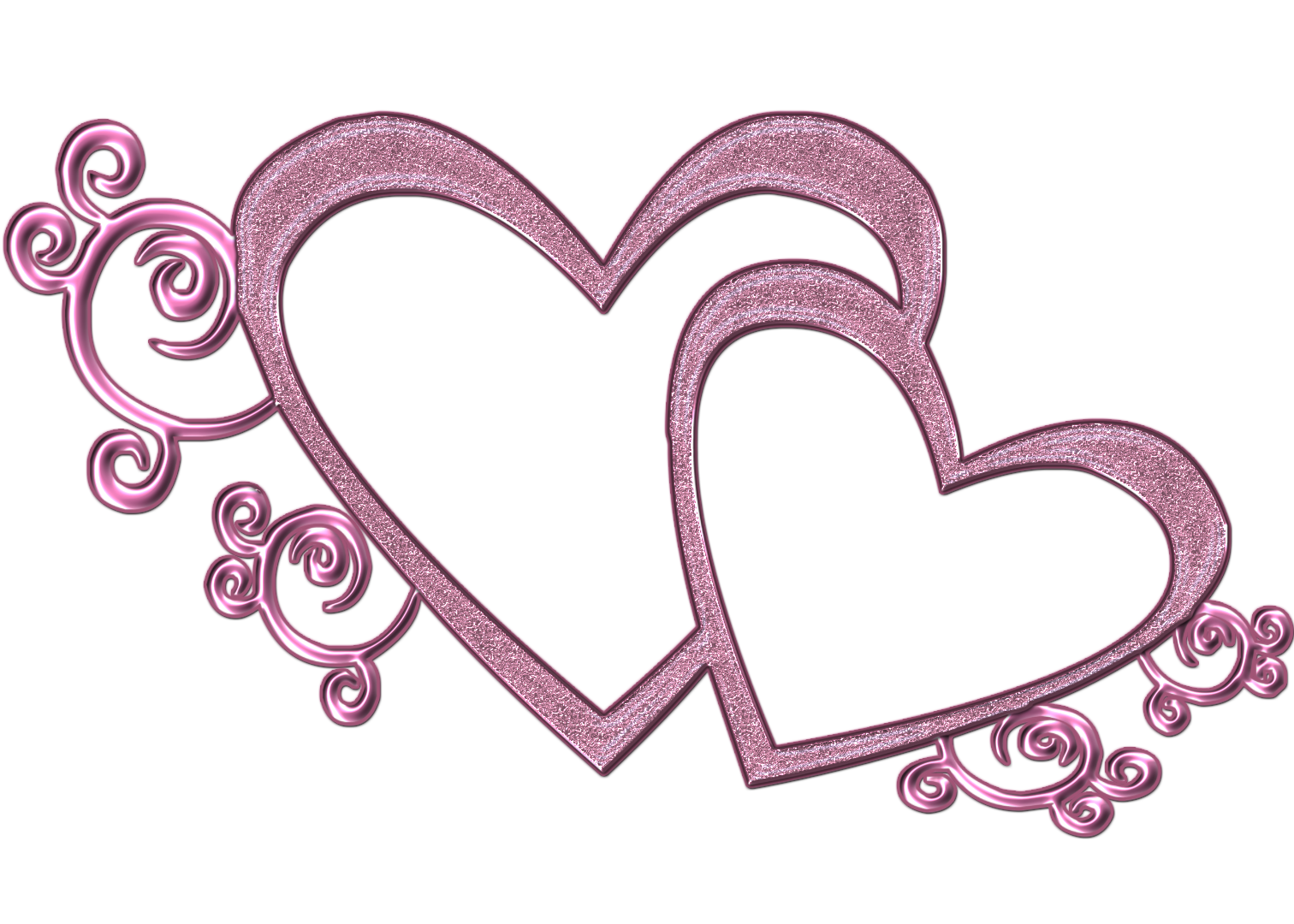Double heart clipart cliparts and others art inspiration