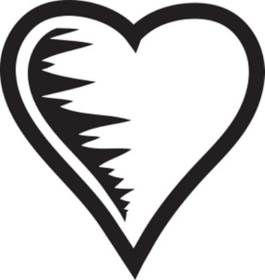 Double heart clipart heart outline free images