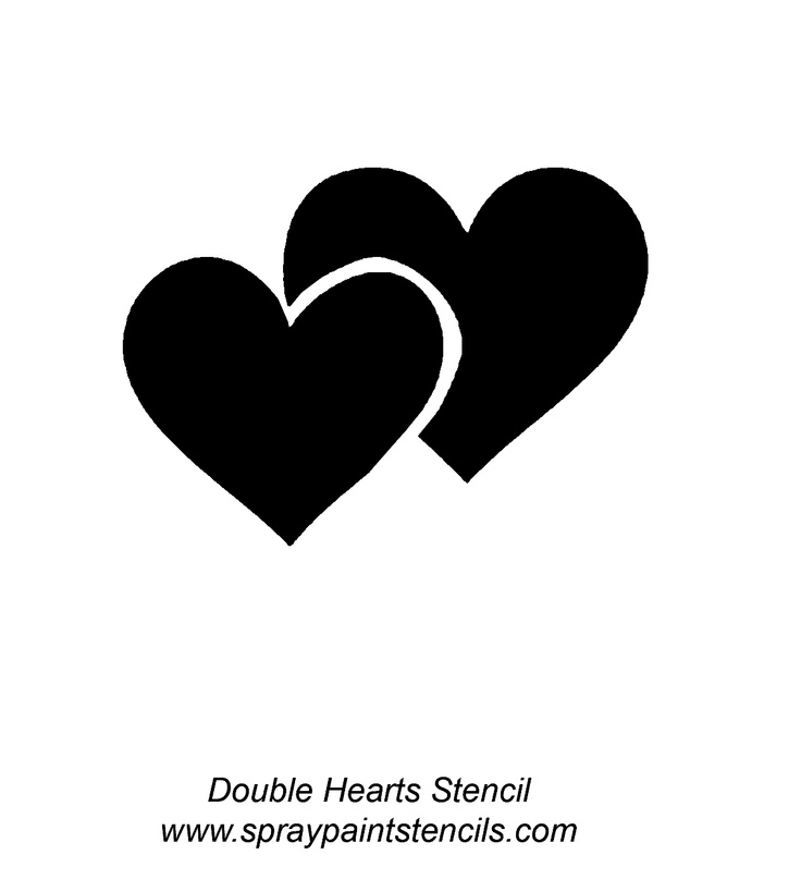 Double heart silhouette clipart clipartfest