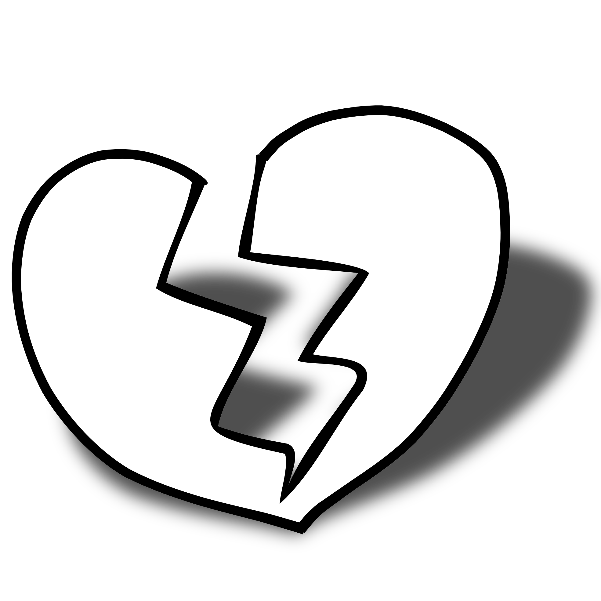 Double heart three hearts clipart black and white free