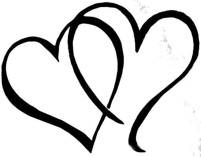 Double hearts clipart free images